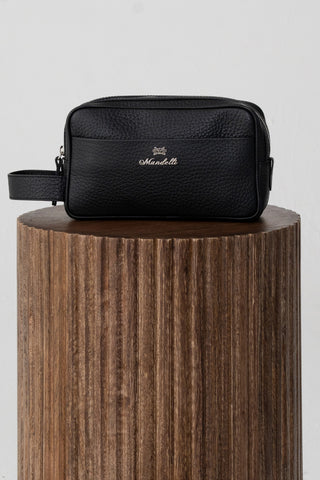 Borsello in pelle con logo