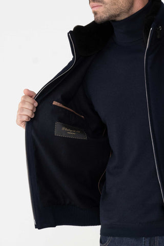 Bomber in puro cashmere