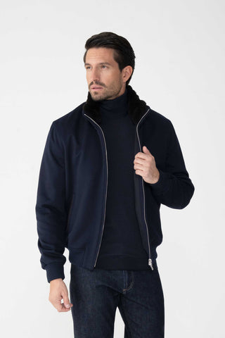 Bomber in puro cashmere