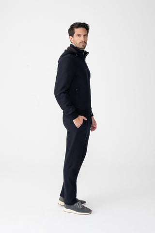 Blouson in jersey double di cashmere