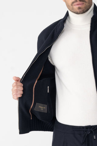 Blouson in jersey di cashmere