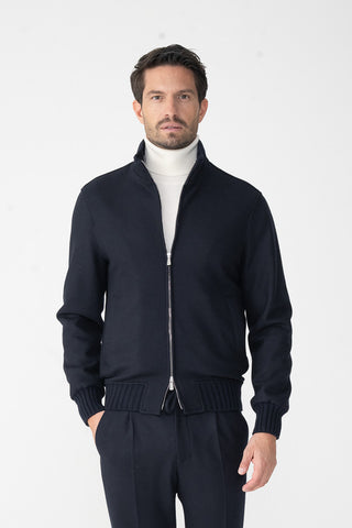 Blouson in jersey di cashmere