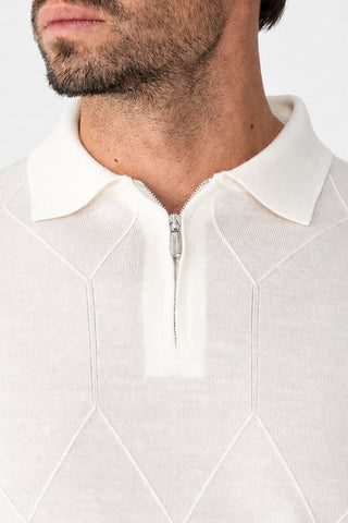 Polo con mezza zip