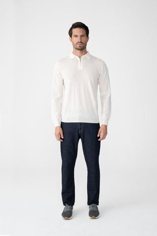 Polo con mezza zip