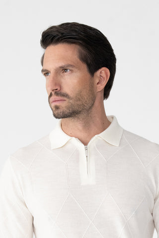 Polo con mezza zip
