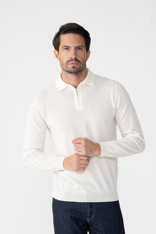 Polo con mezza zip