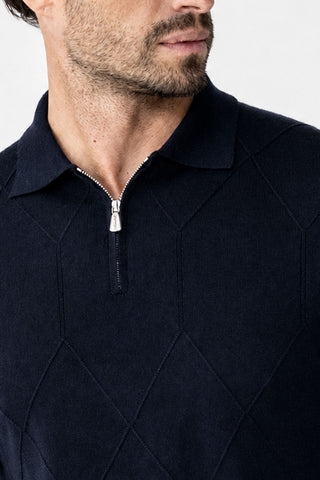 Polo con mezza zip