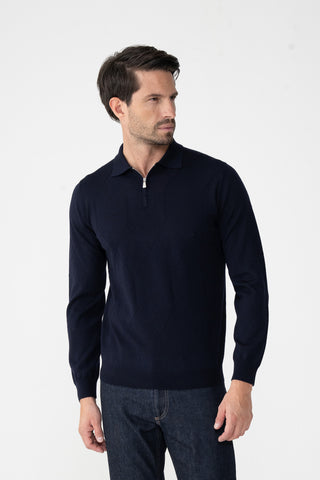 Polo con mezza zip
