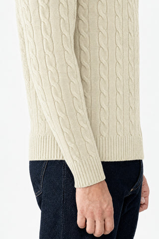 Maglia scollo a V in lana e cashmere