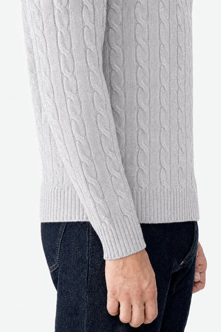 Maglia scollo a V in lana e cashmere