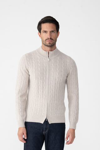 Cardigan a trecce