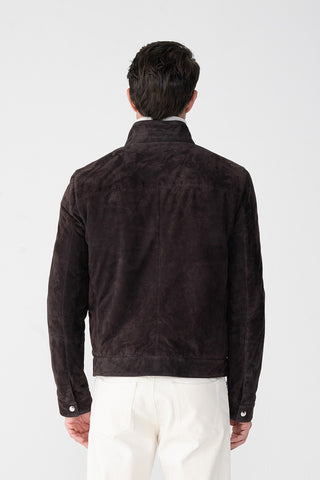 Biker in suede
