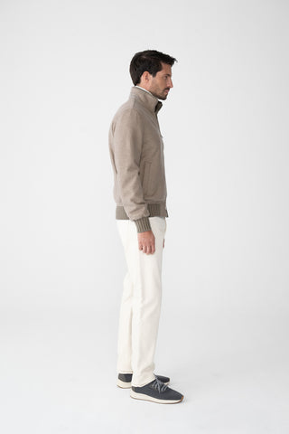 Blouson in jersey di cashmere