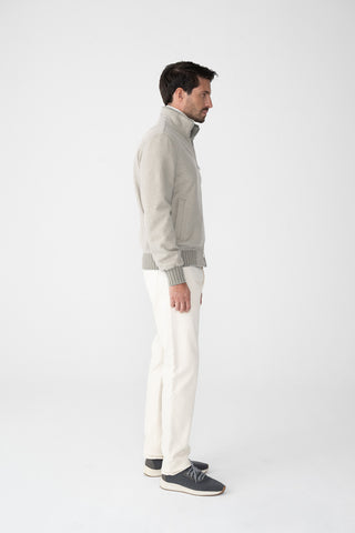 Blouson in jersey di cashmere