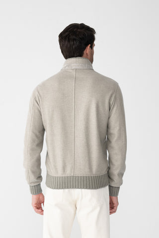 Blouson in jersey di cashmere