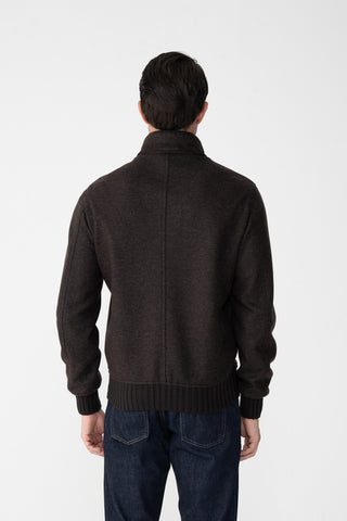 Blouson in jersey di cashmere