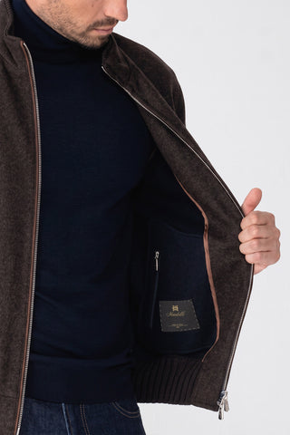 Blouson in jersey di cashmere