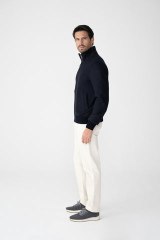 Blouson in jersey di cashmere