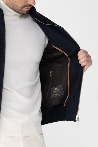 Blouson in jersey di cashmere