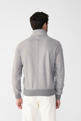 Blouson in jersey di cashmere