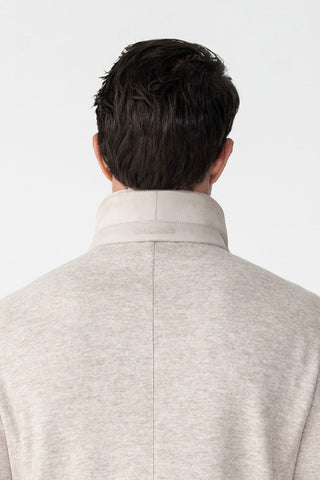 Overshirt in cashmere jersey