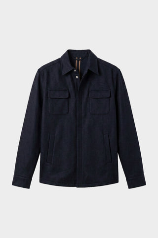 Overshirt in cashmere jersey