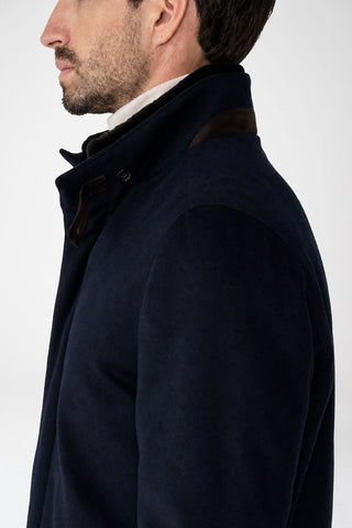 Car-coat in puro cashmere