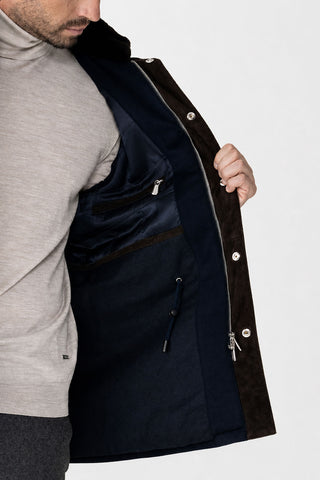 Car-coat in puro cashmere
