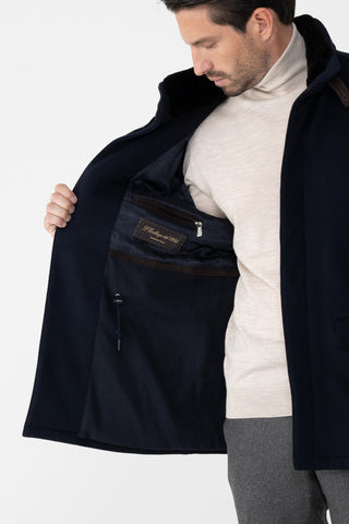 Car-coat in puro cashmere