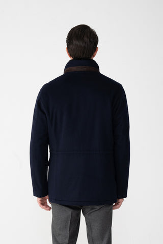 Car-coat in puro cashmere
