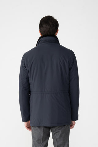 Car-coat in tessuto tecnico
