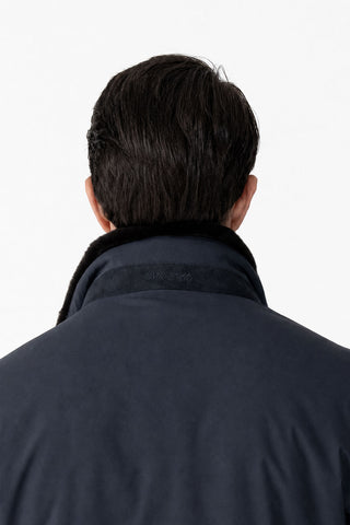 Car-coat in tessuto tecnico