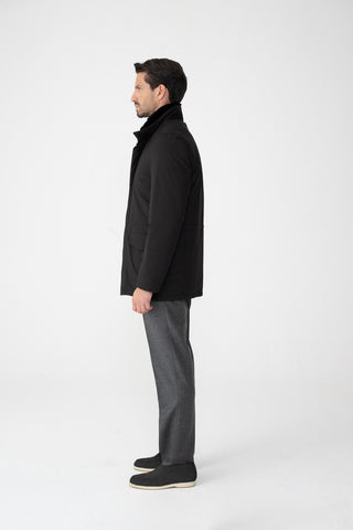 Car-coat in tessuto tecnico