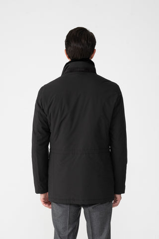 Car-coat in tessuto tecnico