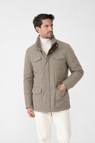 Field jacket in tessuto tecnico