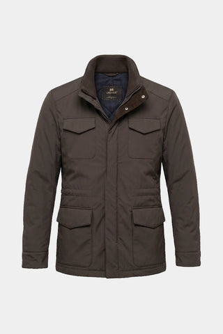 Field jacket in tessuto tecnico