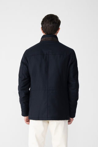 Field-Jacket in misto cashmere