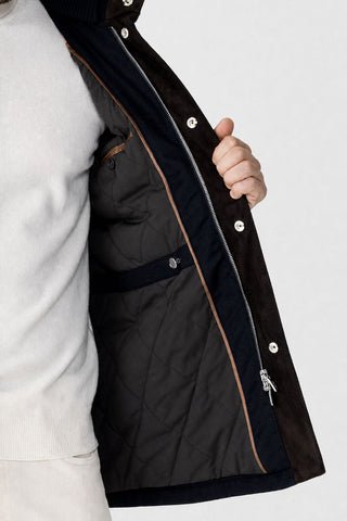 Field-Jacket in misto cashmere
