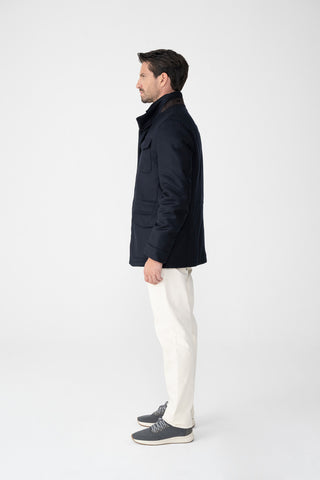 Field-Jacket in misto cashmere