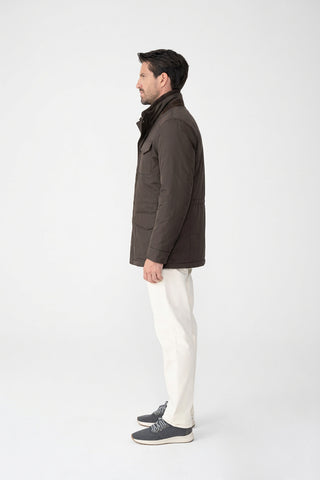Field jacket in tessuto tecnico