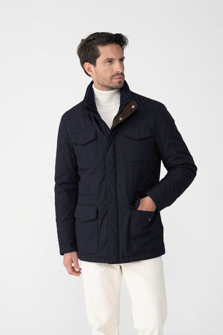 Field jacket in tessuto tecnico