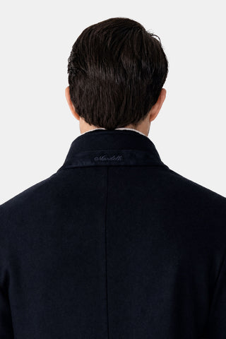 Cappotto in jersey double di cashmere