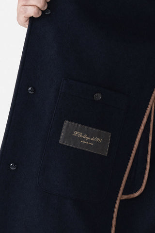 Cappotto in jersey double di cashmere
