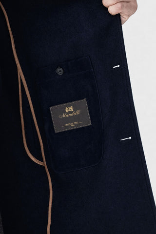 Cappotto in jersey double di cashmere