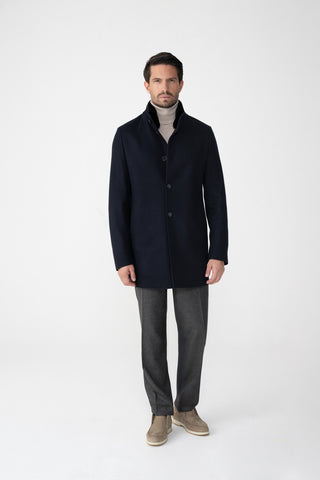 Cappotto in jersey double di cashmere