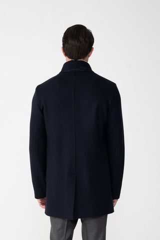 Cappotto in jersey double di cashmere