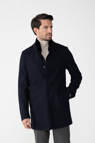 Cappotto in jersey double di cashmere