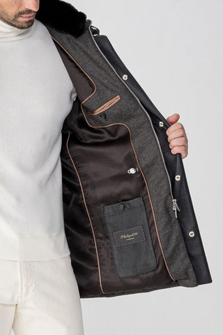 Parka in lana e cashmere