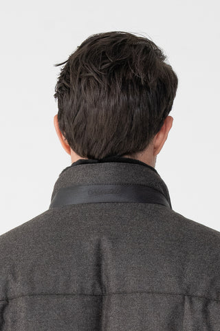 Parka in lana e cashmere