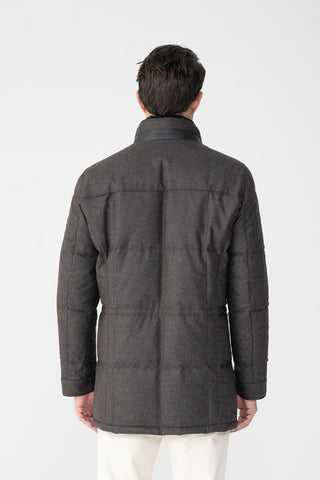 Parka in lana e cashmere